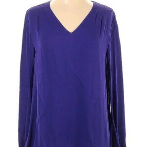 Diane Von Furstenberg Purple Silk Top Size 4